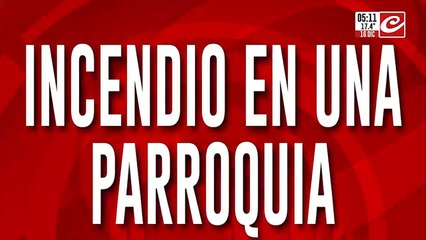Se incendió una parroquia en el barrio porteño de Palermo