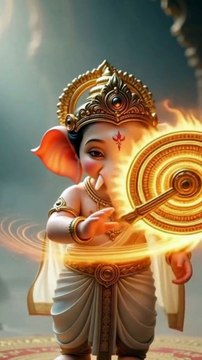 सुदर्शन चक्र भी बाल गणेश के सामने फेल! यह कथा आपको चौंका देगी!😮 #ganesh #vishnu