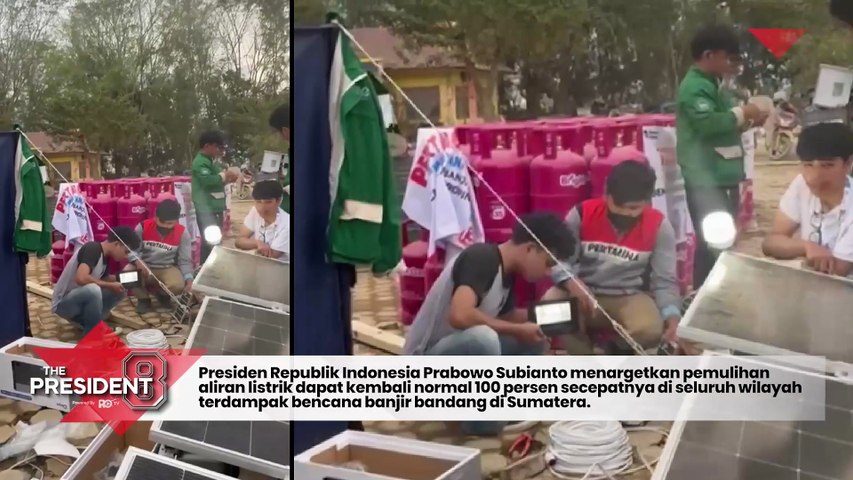 Prabowo Targetkan Listrik di Lokasi Bencana Pulih Secepatnya