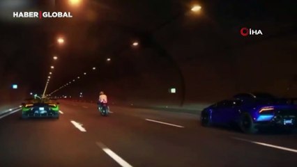 Trafiğe açık alanda yarış yapanlara operasyon: 4 sürücü tespit edildi