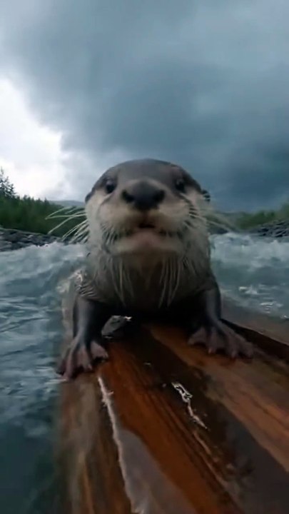 A Baby Otter Lost in a Flood | Emotional Wildlife Story 🦦🌊
