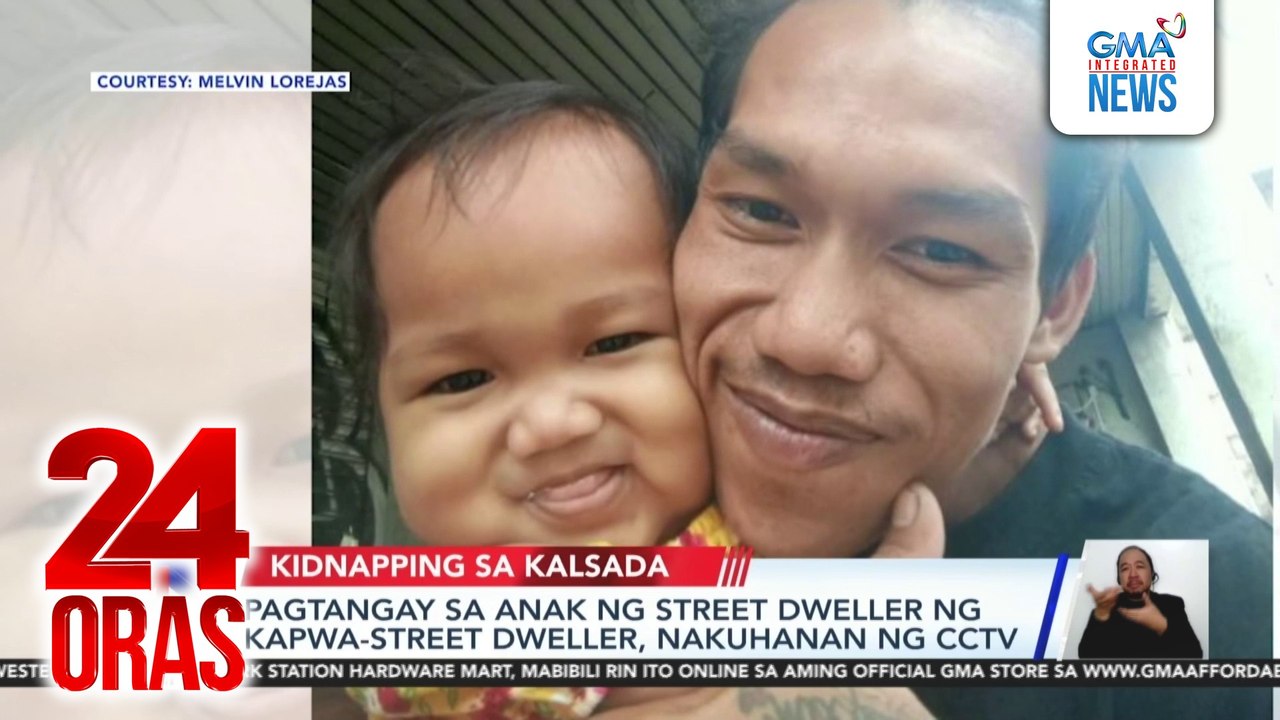 Pagtangay sa anak ng street dweller ng kapwa-street dweller, nakuhanan ng CCTV | 24 Oras