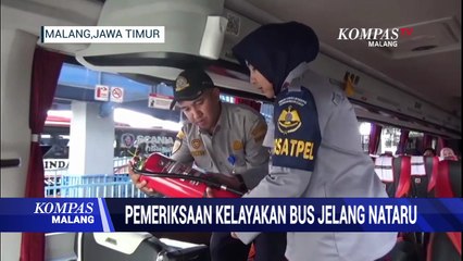 Siaga Nataru, Kelayakan Bus di Terminal Arjosari Diperiksa