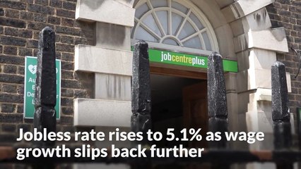 Jobless rate rises to 5.1% as wage growth slips back further