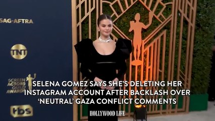 Selena Gomez Says She’s Deleting Her Instagram Account After Backlash Over ‘Neutral’ Gaza Conflict Comments