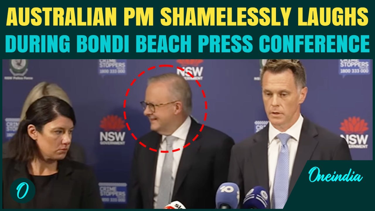 Australia PM ‘LAUGHS’ During Bondi Beach Terror Attack Briefing With Police Chief | ISIS Threat Out?