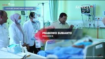 Momen Prabowo Jenguk Guru-Siswa Korban Insiden Ditabrak Mobil MBG