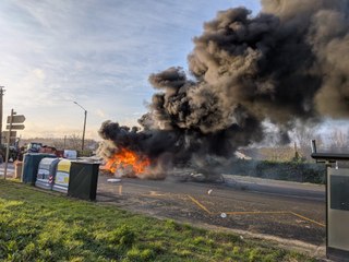 Blocage des agriculteurs à Villefranche-de-Lauragais