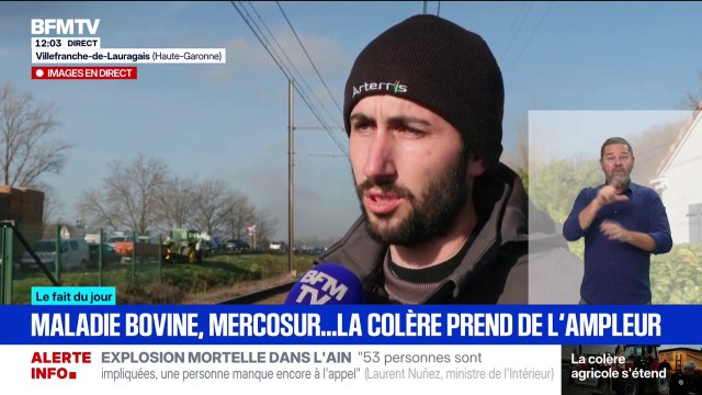 Blocages des agriculteurs: On nous annonce encore 20% de baisse, sachant que depuis 10 ans on a déjà perdu 50% , déplore un céréalier concernant la taxe sur les engrais