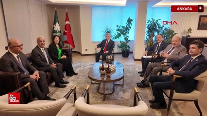 DEM Parti'nin İmralı heyeti Gelecek Partisi'ni ziyaret etti