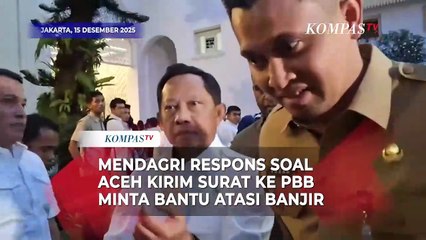 Mendagri Tito Tanggapi soal Aceh Kirim Surat ke PBB Minta Bantu Atasi Banjir