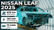 Produktion des 2026 Nissan Leaf mit 75-kWh-Akku, 2x 14,3