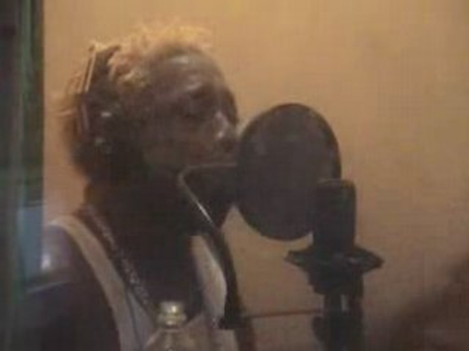 Elephant man recording in studio