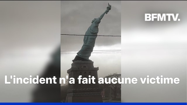Brésil: une réplique de la Statue de la Liberté s'effondre à cause du vent