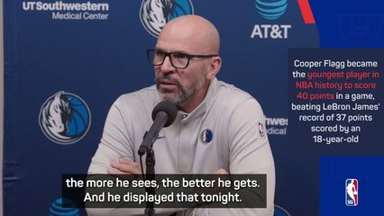 Kidd raves about Flagg as he breaks LeBron James record