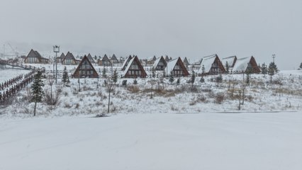 En ekonomik kayak merkezleri arasında! Beyaz örtüyle kaplandı                      