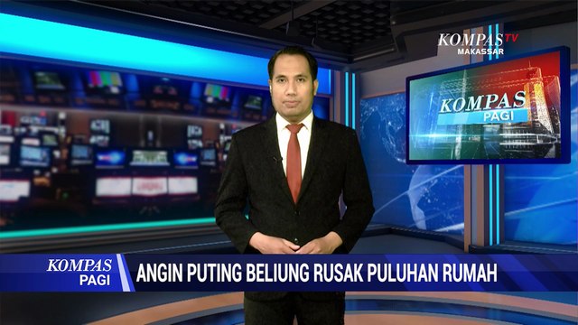 Angin Puting Beliung Rusak 30 Rumah di Pinrang