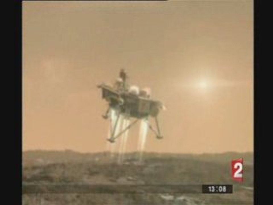 Mars Phoenix Lander Touchdown