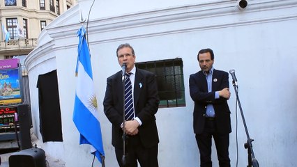 TRISTÁN BAUER HABLANDO EN EL HOMENAJE A DALMIRO FLORES