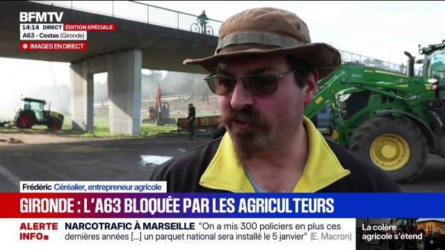 Crise agricole: C'est de la concurrence déloyale organisée par nos institutions déclare Frédéric, un céréalier, à propos du Mercosur