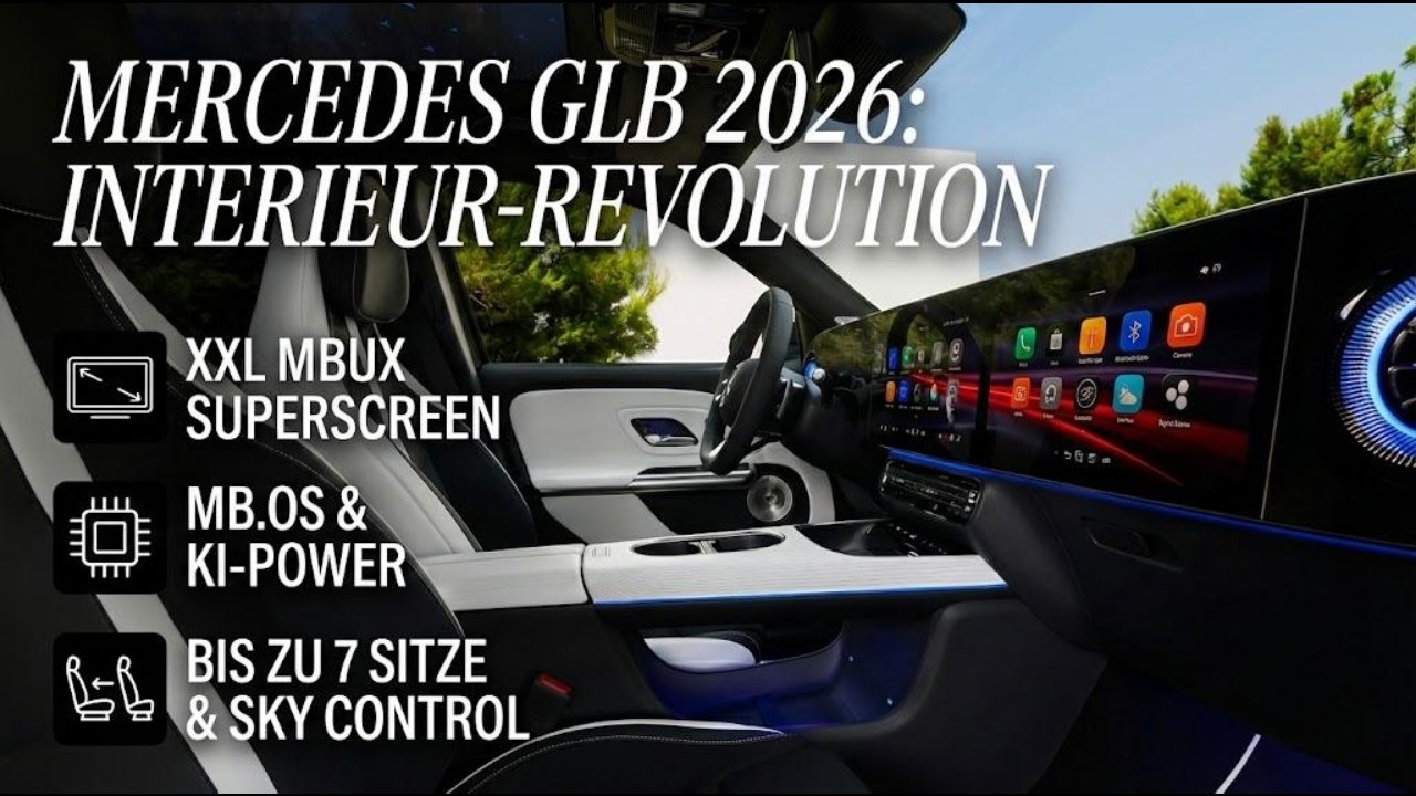 Mercedes GLB 2026: Innenraum-Revolution mit MB.OS & Komfort-Plus
