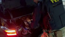 PRF recupera veículo furtado carregado com maconha e skunk em Icaraíma