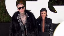 Kourtney Kardashian & Travis Barker Pack On The PDA At GQ Men Of The Year Party