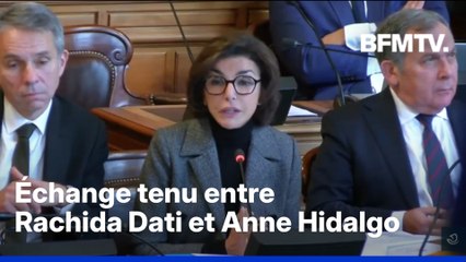 "On se détend": échange tendu entre Rachida Dati et Anne Hidalgo au Conseil de Paris