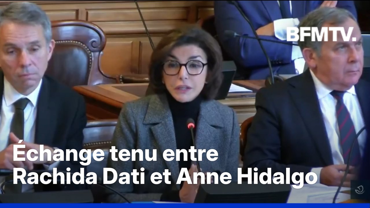 "On se détend": échange tendu entre Rachida Dati et Anne Hidalgo au Conseil de Paris