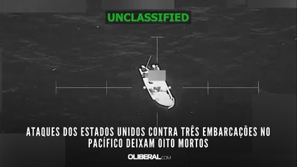 Ataques dos Estados Unidos contra três embarcações no Pacífico deixam oito mortos