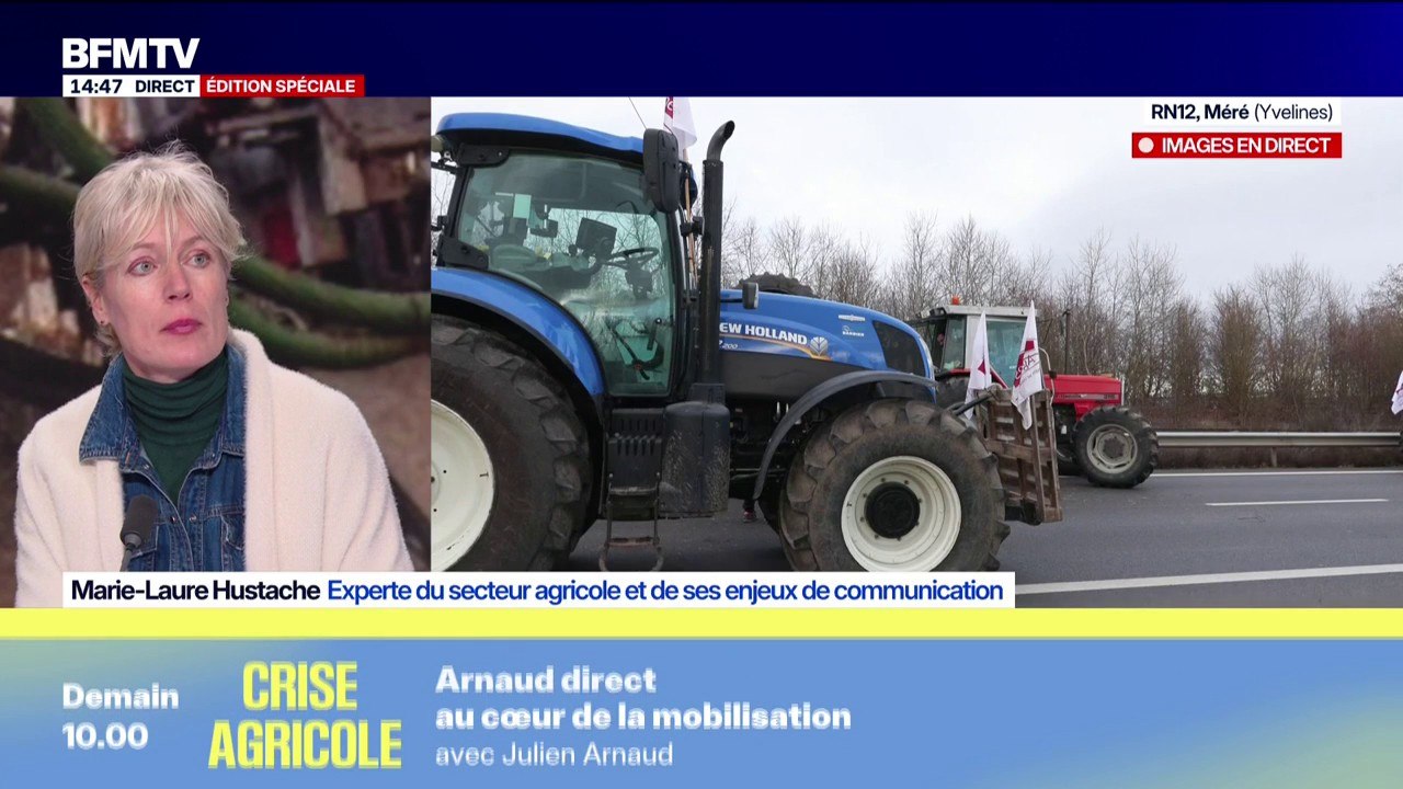 Crise agricole: Marie-Laure Hustache, experte du secteur agricole, évoque "un choc des cultures" entre les agriculteurs et un "monde technocratique"