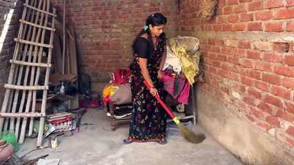Saree vlog 🌺में पागल हु नहाने के बाद चूल्हा की साफ़ सफ़ाई कौन करता है Housewife cleaning vlog