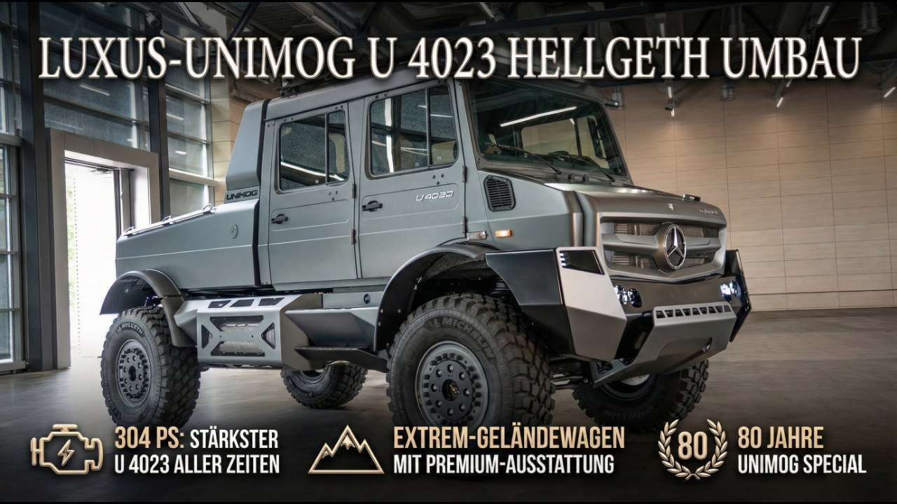 Unimog U 4023 by Hellgeth: Extrem-Umbau mit 304 PS & Style
