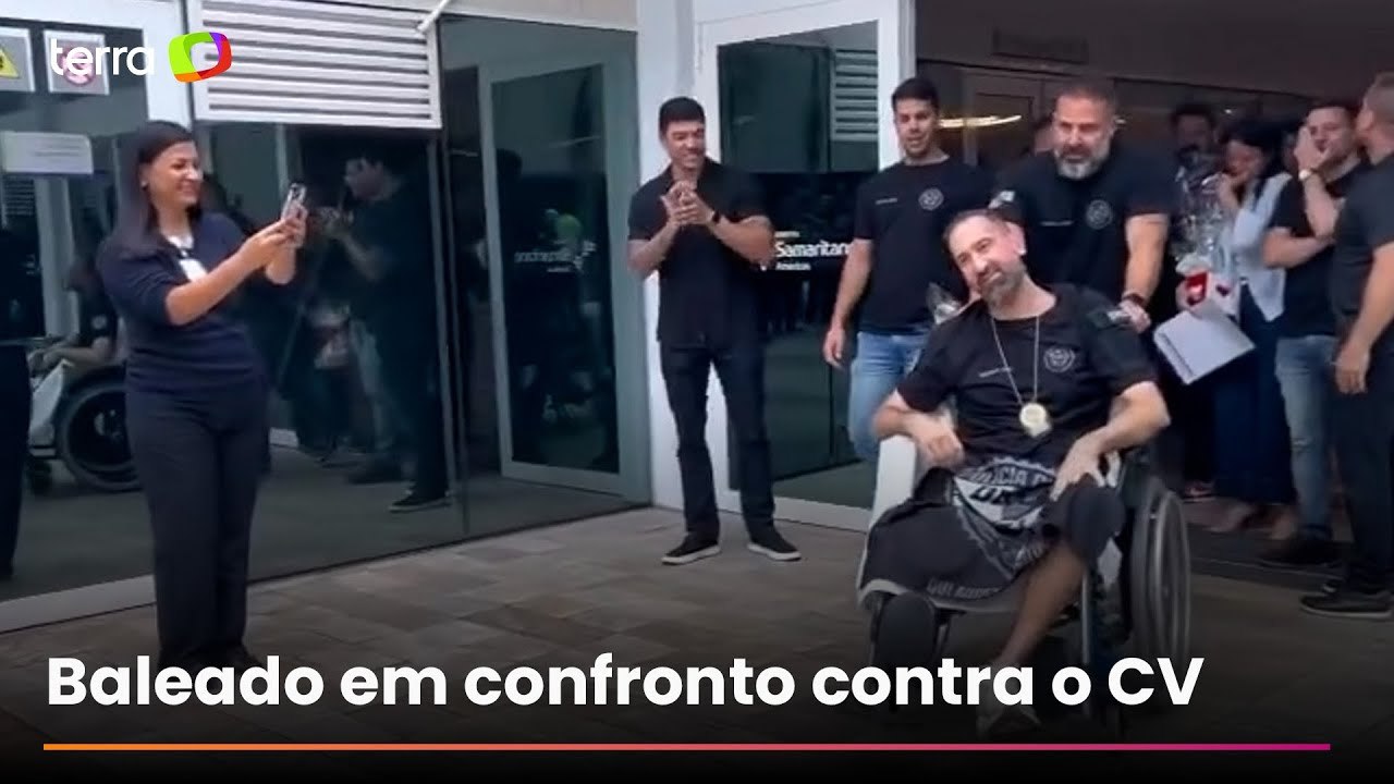 Delegado que perdeu a perna após ficar ferido em operação no RJ tem alta após 45 dias