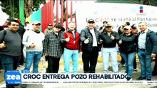 Entregan a la comunidad de Iztapalapa un pozo de absorción