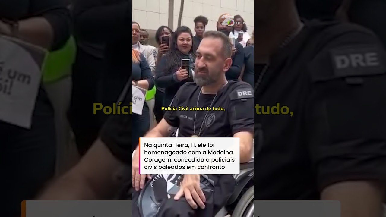 Delegado que perdeu a perna após ficar ferido em operação no RJ tem alta após 45 dias #shorts