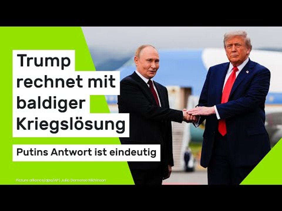 Waffenruhe zu Weihnachten?: Trump rechnet mit baldiger Kriegslösung - Putins Antwort ist eindeutig