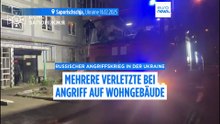 Russische Drohne trifft Wohnhaus in Saporischschja - mehrere Verletzte