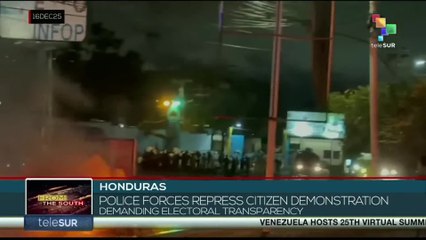 Honduran police repress protest over electoral recount