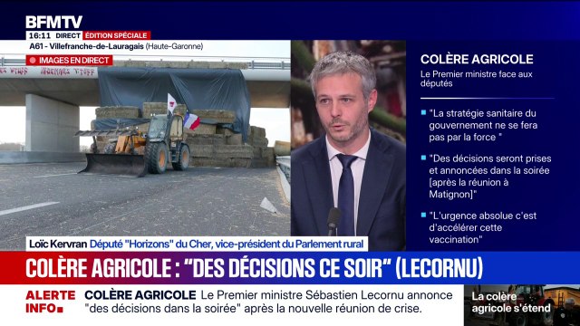 Colère des agriculteurs: Le gouvernement a manqué de clarté sur le Mercorsur estime Loïc Kervran, député Horizons