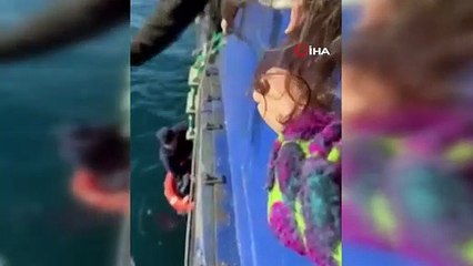 Çanakkale açıklarında can pazarı! Yolcu feribottan denize atladı