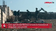 İsrail, işgal altındaki Ramallah ile Kudüs’te Filistinlilere ait ev ve düğün salonunu yıktı