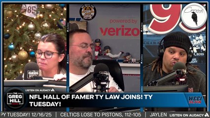 AFC is wide open! Patriots are in a great position, even if on the road to Denver. NFL HoF Ty Law joins!