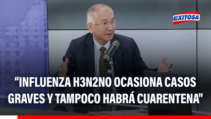 Martín Yagui Moscoso sobre influenza H3N2: "No ocasiona casos graves y tampoco habrá cuarentena"