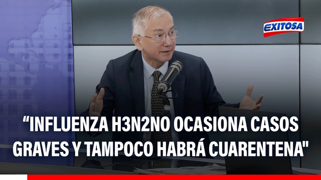 Martín Yagui Moscoso sobre influenza H3N2: No ocasiona casos graves y tampoco habrá cuarentena