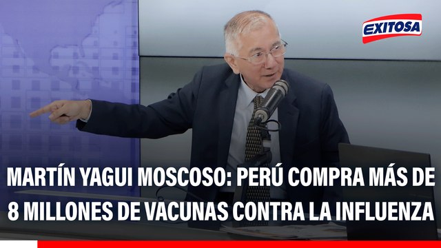 Martín Yagui Moscoso: Perú ha estado comprando poco más de 8 millones de dosis de vacunas contra la influenza