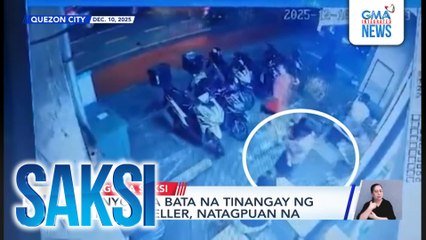 1-anyos na bata na tinangay ng street dweller, natagpuan na | Saksi
