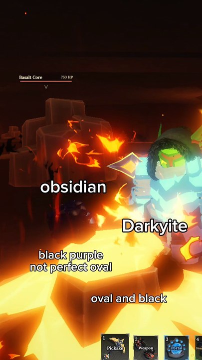 Darkyite and obsidian