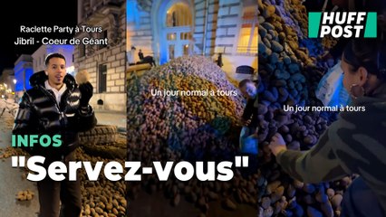 Contre la dermatose, ces agriculteurs ont fait le bonheur des passants à Tours en déversant des patates pour manifester