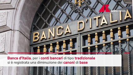 Bankitalia: nel 2024 spesa gestione conti correnti tradizionali sale a 101,1 euro